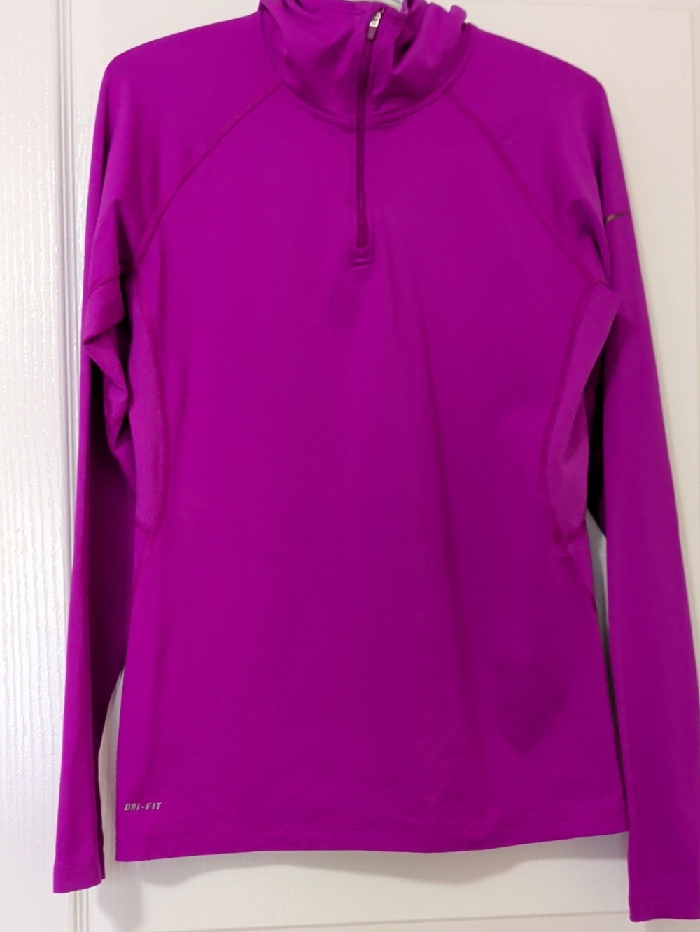 Women's Magenta Long-Sleeve Quarter-Zip Nike  Performance Compression Top